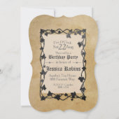 Rustisch perkamentpapier — Fairy Theme Castle Kaart (Achterkant)