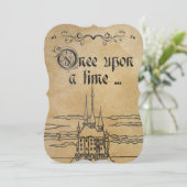 Rustisch perkamentpapier — Fairy Theme Castle Kaart (Staand voorkant)