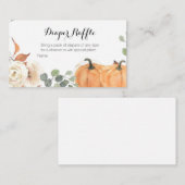 Rustisch pompoenBaby shower - Draagbare Raffle-kaa Informatiekaartje (Voorkant / Achterkant)