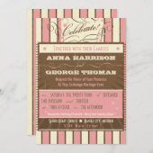 Rustisch Poster: Aardbei Mousse Custom Wedding Kaart (Voorkant / Achterkant)