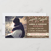 Rustisch Poster: Aardbei Mousse Save the Date (Voorkant)