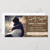 Rustisch Poster: Aardbei Mousse Save the Date (Voorkant / Achterkant)