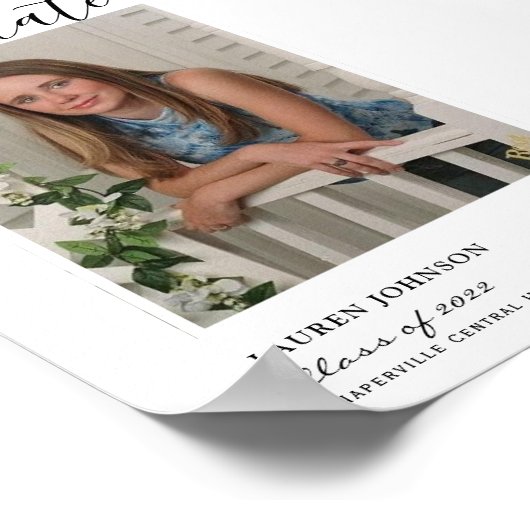 Rustisch Poster Afstuderen (Hoek)