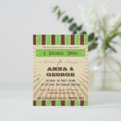 Rustisch Poster: Apple Green Rehearsal Dinner Kaart (Staand voorkant)