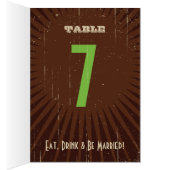 Rustisch Poster: Apple Green Table Number (Binnen (Rechts))