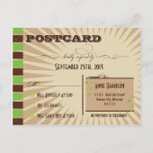 Rustisch Poster: Apple Green Wedding RSVP Uitnodiging Briefkaart (Achterkant)