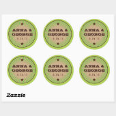 Rustisch Poster: Apple Green Wedding Sticker Seal (Vel)