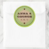 Rustisch Poster: Apple Green Wedding Sticker Seal (Tas)
