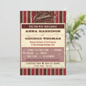 Rustisch Poster: Chocolade Burgundy - Aangepast hu Kaart (Staand voorkant)