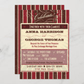 Rustisch Poster: Chocolade Burgundy - Aangepast hu Kaart (Voorkant / Achterkant)