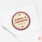 Rustisch Poster: Chocolate Burgundy Sticker Seal (Envelop)