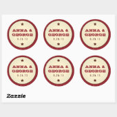 Rustisch Poster: Chocolate Burgundy Sticker Seal (Vel)