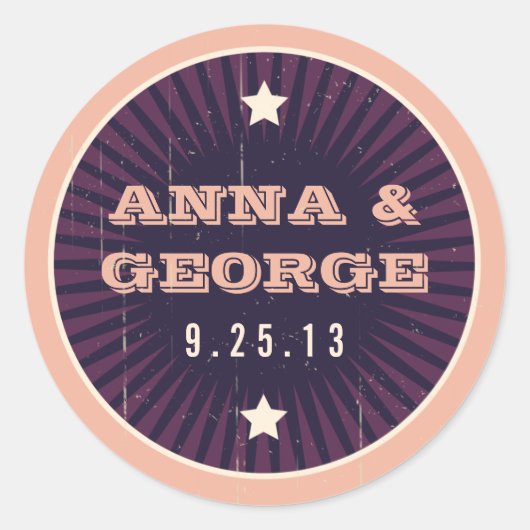 Rustisch Poster: Eggplant Dream Sticker Seal (Voorkant)