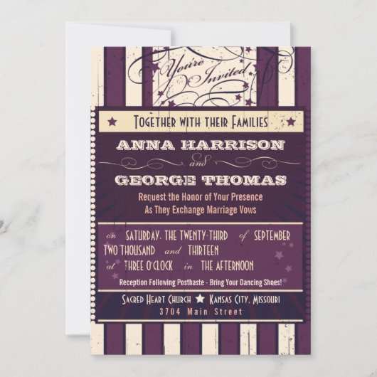 Rustisch Poster: Eitje Dream Custom Wedding Kaart (Voorkant)