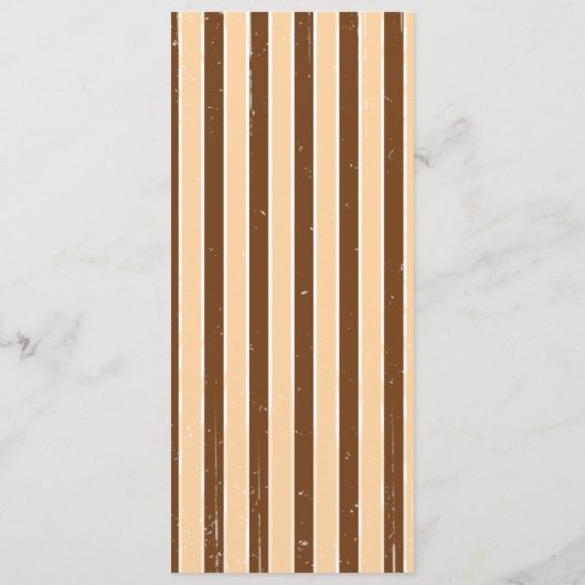 Rustisch Poster: Menu Cream & Brown Custom Wedding (Achterkant)