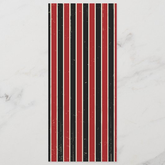 Rustisch Poster: Menu Rode & Zwarte Aangepaste bru (Achterkant)