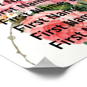 Rustisch  Poster met florale suspensie (Hoek)