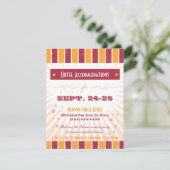 Rustisch Poster: Roze en Oranje accommodatie Informatiekaartje (Staand voorkant)