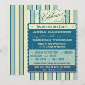 Rustisch Poster: Sandy Beach Custom Wedding Kaart (Voorkant / Achterkant)