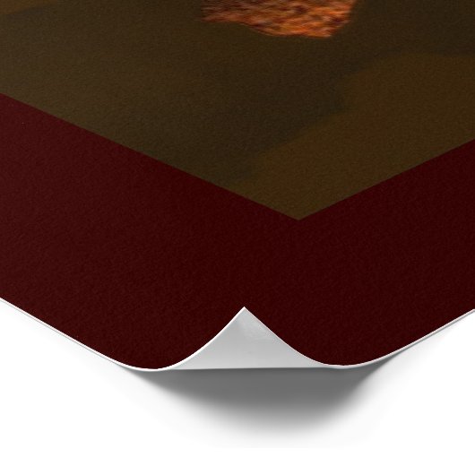 Rustisch Poster van oude Wereldkaart (groot) (Hoek)