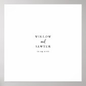 Rustisch Poster voor het ondertekenen van een wedd (Voorkant)