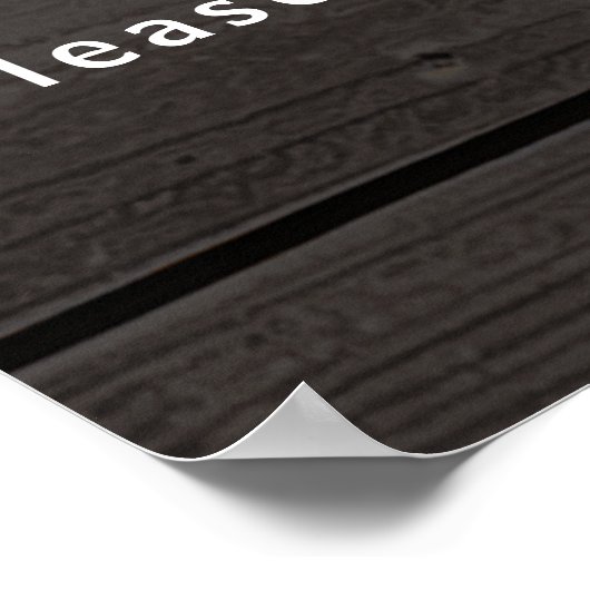 Rustisch Poster voor zonnebloem met licht huwelijk (Hoek)