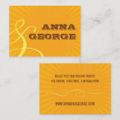 Rustisch Poster: website voor tropische zonnewedde Informatiekaartje (Voorkant / Achterkant)