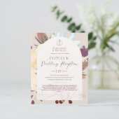 RUSTISCH POTLUCK Huwelijksfeest Template Uitnodigi (Staand voorkant)