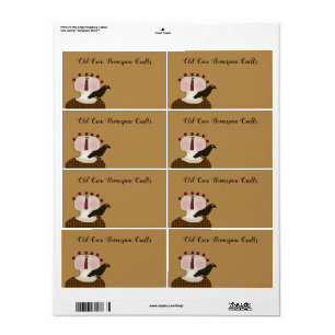 Rustisch primitief land Primitief Crow Product Etiket