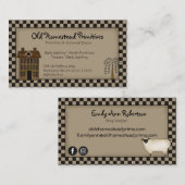 Rustisch primitief land van de Wilde Boom van Salt Visitekaartje (Voorkant / Achterkant)