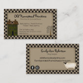 Rustisch primitief land van de Wilde Boom van Salt Visitekaartje (Voorkant / Achterkant)