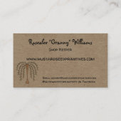 Rustisch primitief Saltbox House & Sheep Country Visitekaartje (Achterkant)