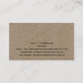 Rustisch primitief Visitekaartje van Landkraft (Achterkant)