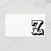 Rustisch professioneel monogram landonderhoud visitekaartje (Achterkant)