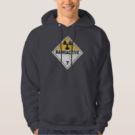 Rustisch radioactief materiaalbord hoodie
