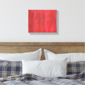 Rustisch rood Abstract Canvas Afdruk (Insitu (Slaapkamer))