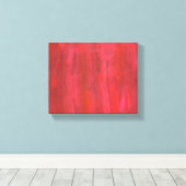 Rustisch rood Abstract Canvas Afdruk (Insitu (Houten vloer))