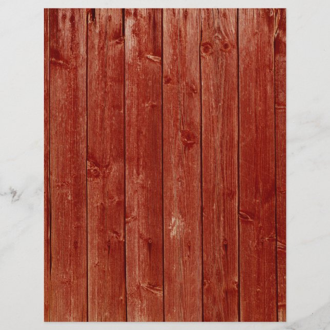 Rustisch Rood Barn Wood Weathered Wood Craft Paper (Voorkant)