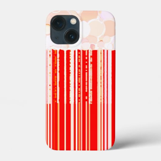 Rustisch rood en wit Case-Mate iPhone case (Achterkant)