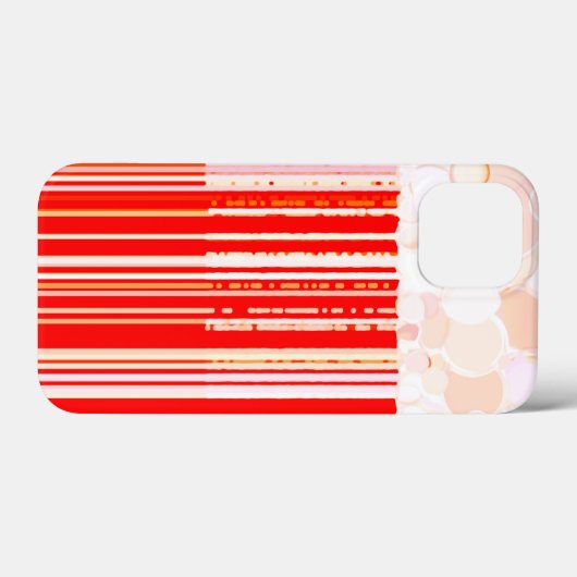 Rustisch rood en wit Case-Mate iPhone case (Achterkant (horizontaal))