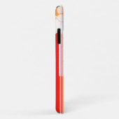Rustisch rood en wit Case-Mate iPhone case (Achterkant/rechts)