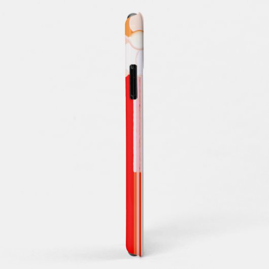 Rustisch rood en wit Case-Mate iPhone case (Achterkant/rechts)