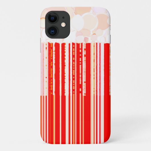 Rustisch rood en wit Case-Mate iPhone case (Achterkant)