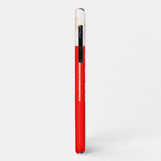Rustisch rood en wit Case-Mate iPhone case (Achterkant/links)