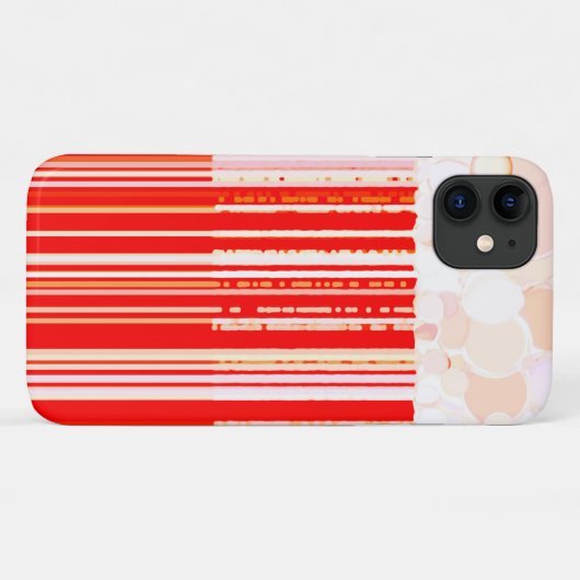 Rustisch rood en wit Case-Mate iPhone case (Achterkant (horizontaal))