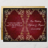 Rustisch, rood goudweduwenprogramma (Voorkant / Achterkant)