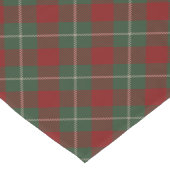Rustisch rood groen en beige tartan patroon korte tafelloper (Hoek)