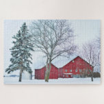 Rustisch rood landschap met wintersneeuw Boerderij Legpuzzel<br><div class="desc">Dit prachtige winterlandschap puzzel met puzzel is voorzien van een rustige rode schuur bedekt met sneeuw #boerderij #barn #rural #landscape #winter #snow #reis #adventure #jigzaag #puzzle #jigsawpuzzle #gifts #plezier #stockingstuffers #games #landscape</div>