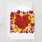 Rustisch Roos en uitnodiging tot het uitzenden van (Achterkant)