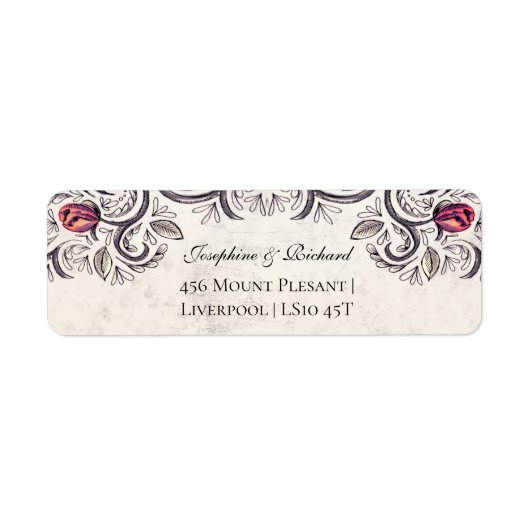 Rustisch Roos  Etiket (Voorkant)